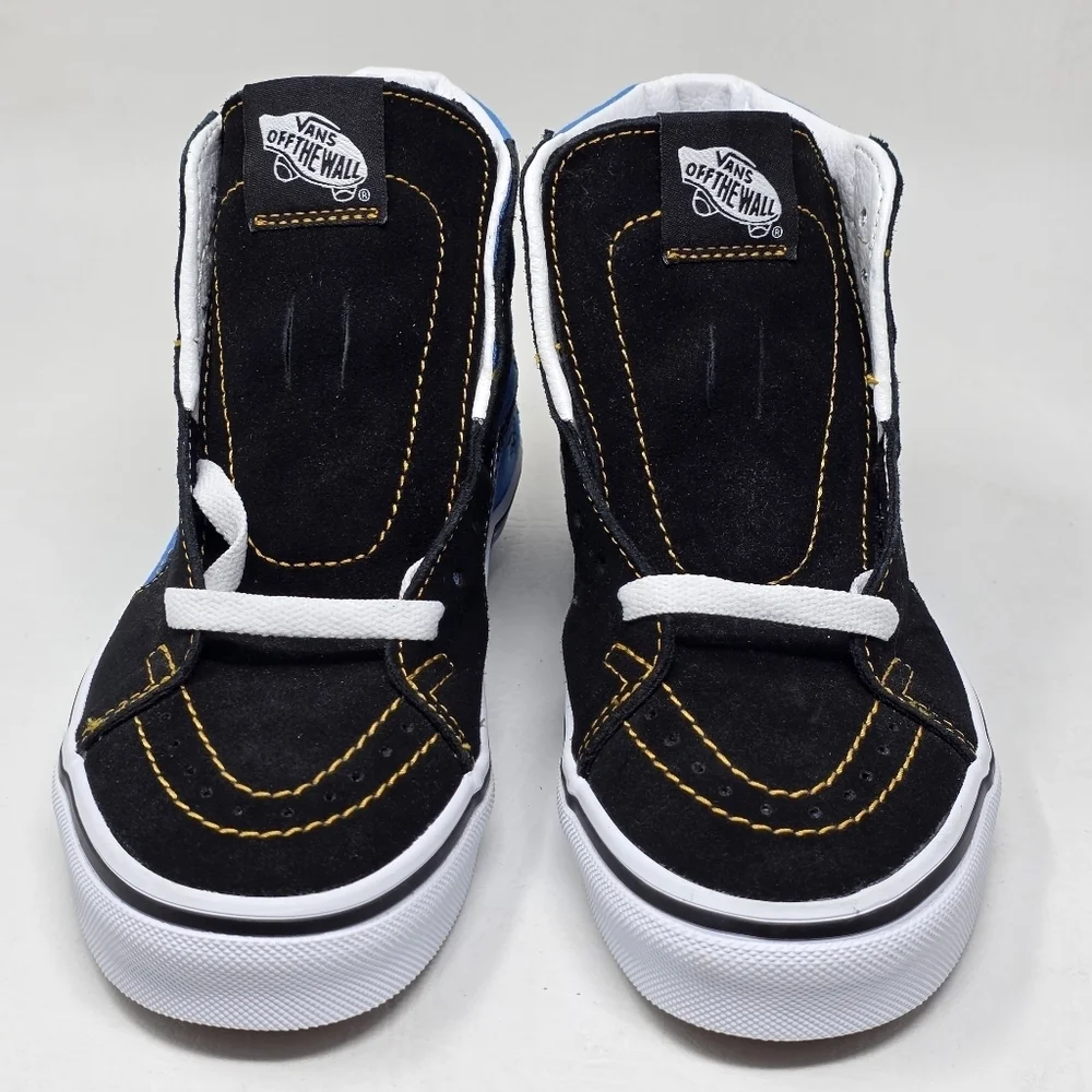 VANS SK8-HI Dia De Muertos Sneaker Men's Black Butterfly Golf Skull Size 3.5 New